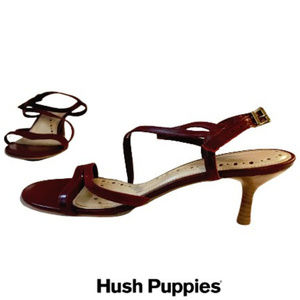 Hush Puppies Strappy Red Leather Heels